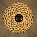 Stained Glass Pendant Light Retro Ceiling Light Fixture 3 Lights