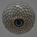 Stained Glass Pendant Light Retro Ceiling Light Fixture 3 Lights