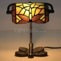 Table Lamp Dragonfly Stained Glass Desk Lamp Decorative Light