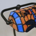 Table Lamp Orange Dragonfly Stained Glass Desk Lamp Decorative Light