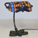 Table Lamp Orange Dragonfly Stained Glass Desk Lamp Decorative Light