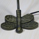 Stained Glass Table Lamp Green Dragonfly Decoration Desk Lamp