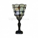 Vintage Table Lamp Stained Glass Bedside Lamp Desk Light