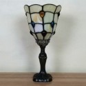 Vintage Table Lamp Stained Glass Bedside Lamp Desk Light