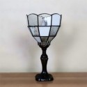 Table Lamp Vintage Stained Glass Beside Light