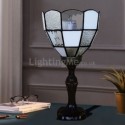 Table Lamp Vintage Stained Glass Beside Light