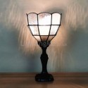 Table Lamp Vintage Stained Glass Beside Light