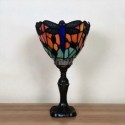 Table Lamp Dragonflys Vintage Stained Glass Desk Lamp