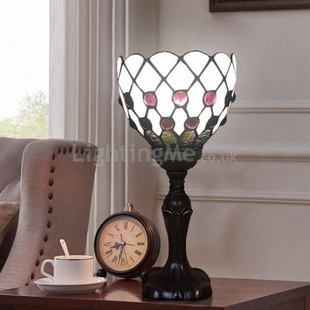 Table Lamp Stained Glass Lamp Shade Retro Mediterranean Desk Light