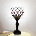 Table Lamp Stained Glass Lamp Shade Retro Mediterranean Desk Light