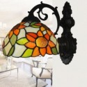 Sunflower Wall Sconce Style Stained Glass Wall Light Staircase