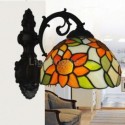 Sunflower Wall Sconce Style Stained Glass Wall Light Staircase