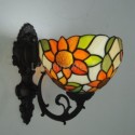 Sunflower Wall Sconce Style Stained Glass Wall Light Staircase