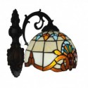 Wall Sconce Stained Glass Sconces 1 Lightoque Style Wall Light