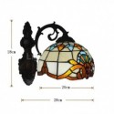 Wall Sconce Stained Glass Sconces 1 Lightoque Style Wall Light