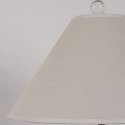 Table Lamp American Glass Bedside Lamp Cotton Linen Fabric Lampshade