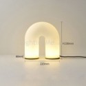 Table Lamp French Cream Style U-shaped Bedside Lamp