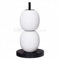 Glass Table Lamp Modern Simple Lantern Desk Lamp With 2 Lights