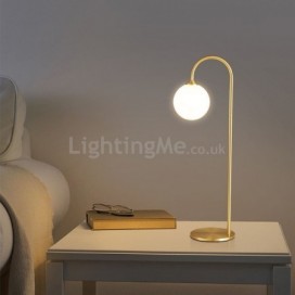 Modern Table Lamp Brushed Gold Desk Lamp