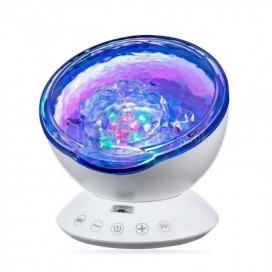 USB Night Light Ocean Projector Night Light Bedside Lamp