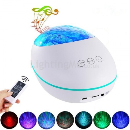 Night Light Lucky Stone Colorful Ocean Bluetooth Music Speaker Projection Light