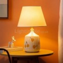 Fabric Table Lamp Modern Simple Ceramic Table Light