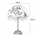 European Fabric Table Lamp Printed Embroidery Table Light