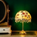 European Fabric Table Lamp Printed Embroidery Table Light
