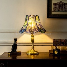 Fabric Table Lamp American Painted Table Light