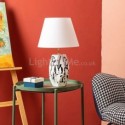 Table Lamp American Faceted Ceramic Table Light