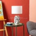 Table Lamp American Faceted Ceramic Table Light