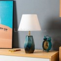 American Table Lamp Faceted Ceramic Table Light