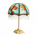 Fabric Table Lamp American Pearl Tassel Table Light