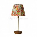 American Fabric Table Lamp Flower Sea Table Light