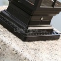 Chinese Outdoor Light Waterproof Black Square Mesh Frame Post Table lamp