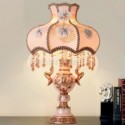 European Table Lamp Bedside Light Creative Modern Fabric Resin Desk Lamp