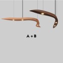 3 Light Modern/ Contemporary Wood Pendant Light