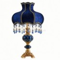 European Retro Desk Lamp Creative Blue Table Lamp