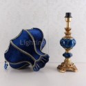 European Retro Desk Lamp Creative Blue Table Lamp