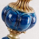 European Retro Desk Lamp Creative Blue Table Lamp