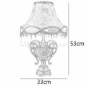 American Luxury Crystal Table Lamp Bedside Decoration Lighting