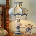 European Resin Table Lamp Bedside Embroidery Desk Lamp