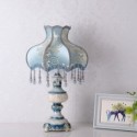 European Resin Table Lamp Bedside Embroidery Desk Lamp