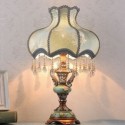 European Retro Desk Lamp Creative Warm Bedside Carved Table Lamp