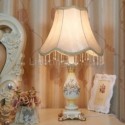 European Table Lamp Creative Warm Bedside Carved Desk Light