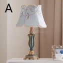 European Resin Table Lamp Bedside Embroidery Desk Light