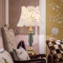 European Resin Table Lamp Bedside Embroidery Desk Light