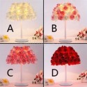 European Table Lamp Rose Flower Bedside Lamp Wedding Party Decoration Light