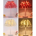 European Table Lamp Rose Flower Bedside Lamp Wedding Party Decoration Light