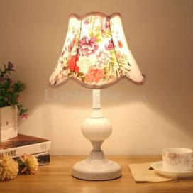 Fabric Table Lamp Nordic Bedside Light Glass Decoration Lamp